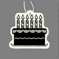 Paper Air Freshener - Stock 6 Candle Cake Tag W/ Tab